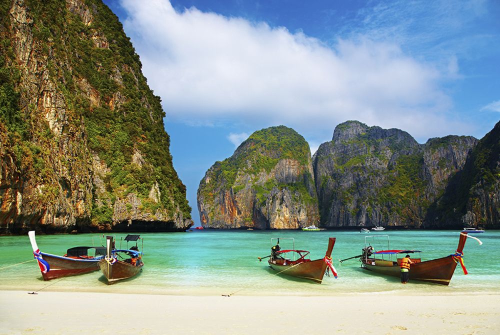 Maya Bay In Thailand: The Beach Is Open! (Phi Phi Leh)